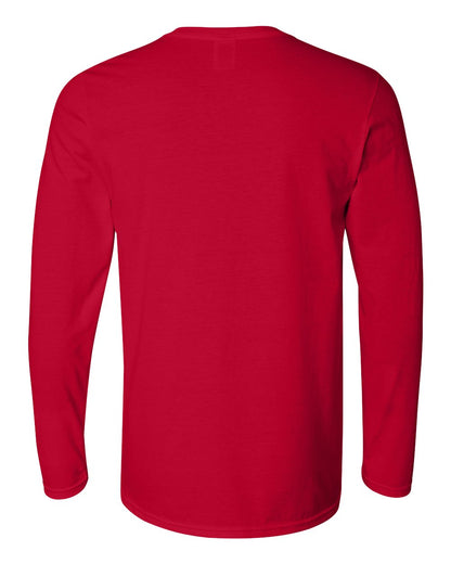 Gildan Unisex Softstyle® Long Sleeve T-Shirt 64400 #color_Cherry Red