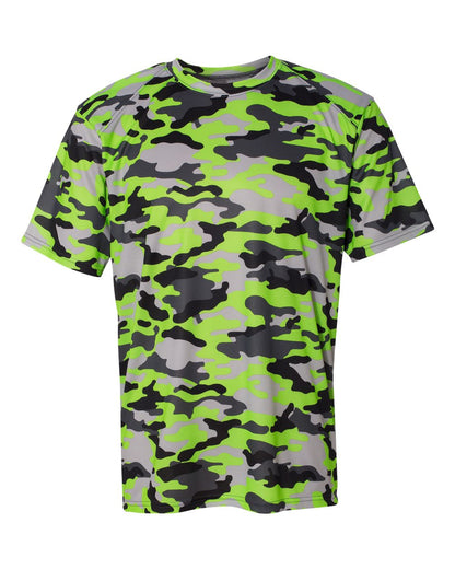 Badger Camo T-Shirt 4181 #color_Lime