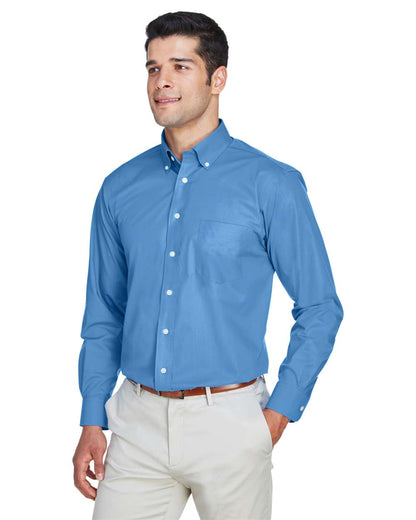 Devon & Jones Men's Crown Collection® Broadcloth Woven Dress Shirt D620 #colormdl_French Blue