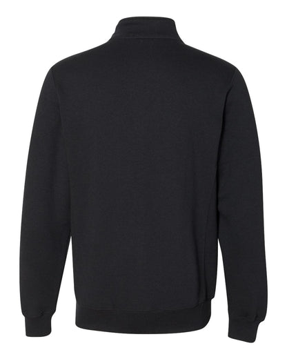 Russell Athletic Unisex Dri Power® Quarter-Zip Cadet Collar Sweatshirt 1Z4HBM #color_Black