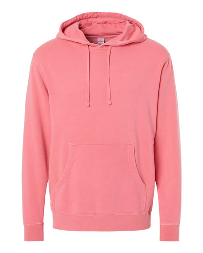Independent Trading Co. Unisex Midweight Pigment-Dyed Hooded Sweatshirt PRM4500 #color_Pigment Pink