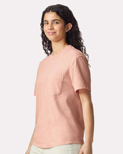Comfort Colors Unisex Garment-Dyed Heavyweight Pocket T-Shirt 6030 #colormdl_Peachy