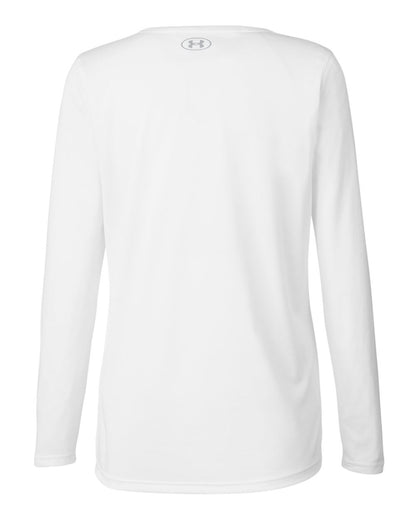 Under Armour Women's Team Tech™ Long Sleeve T-Shirt 1376852 #color_White/ Mod Grey