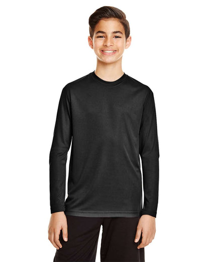 Team 365 Youth Zone Performance Long Sleeve T-Shirt TT11YL #colormdl_Black
