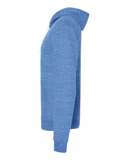 JERZEES Unisex Snow Heather French Terry Raglan Hooded Sweatshirt 90MR #color_Royal