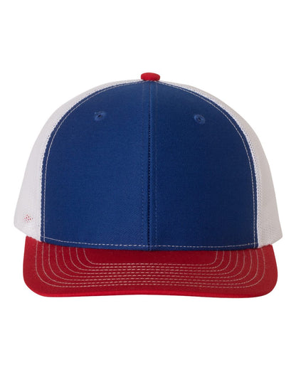 Richardson Snapback Trucker Cap 112 #color_Royal/ White/ Red