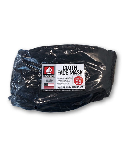 Bayside USA-Made 100% Cotton Face Mask 1900 #color_Navy