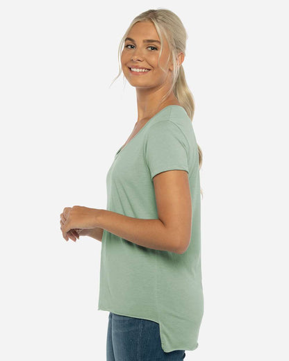 Next Level Women's Festival Scoop Neck T-Shirt 5030 #colormdl_Stonewash Green