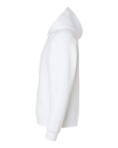 JERZEES Unisex Eco™ Premium Blend Ring-Spun Hooded Sweatshirt 700MR #color_White