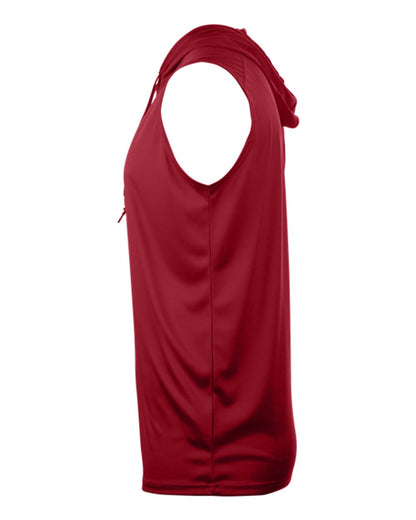 Badger Youth B-Core Sleeveless Hooded T-Shirt 2108 #color_Red