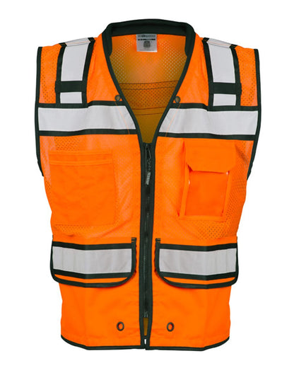 Kishigo Unisex High-Performance Surveyors Vest S5004-5005 #color_Orange