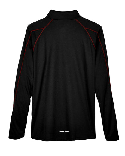 North End Men's Radar Performance Quarter-Zip Pullover 88187 #color_Black/ Classic Red