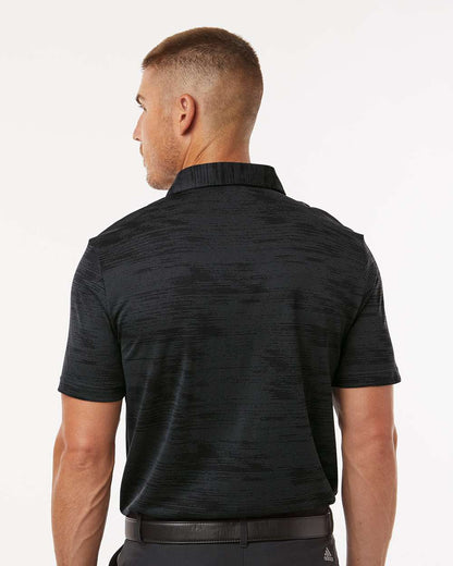 Adidas Men's Ultimate365 Textured Stripe Polo A2005 #colormdl_Carbon/ Black