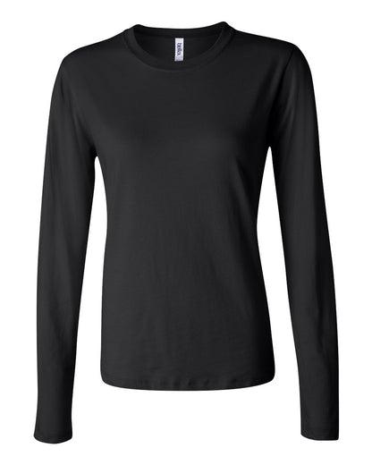 BELLA + CANVAS Women’s Jersey Long Sleeve Tee 6500 #color_Black