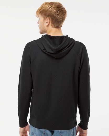 Independent Trading Co. Icon Lightweight Loopback Terry Hooded Sweatshirt SS1000 #colormdl_Black