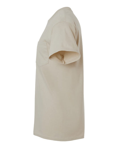 Gildan Unisex Ultra Cotton® Pocket T-Shirt 2300 #color_Sand
