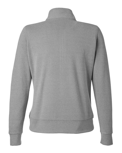 J. America Women's Element Fleece Quarter-Zip Sweatshirt 8762 #color_Grey