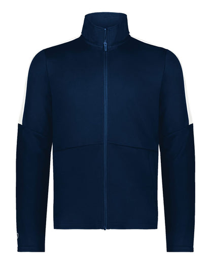Holloway Youth Crosstown Full-Zip Jacket 223630 #color_Navy/ White