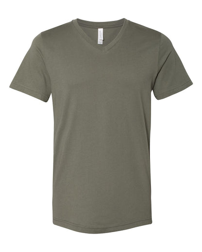 BELLA + CANVAS Unisex Jersey V-Neck Tee 3005 #color_Military Green