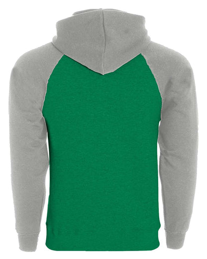 Holloway Men's Athletic Fleece Banner Hooded Sweatshirt 229179 #color_Kelly/ Athletic Heather