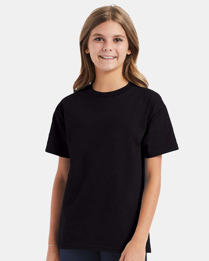 Hanes Authentic Youth T-Shirt 5450 #colormdl_Black