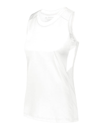 Augusta Sportswear Women's Crossover Tank Top 2436 #color_White/ White