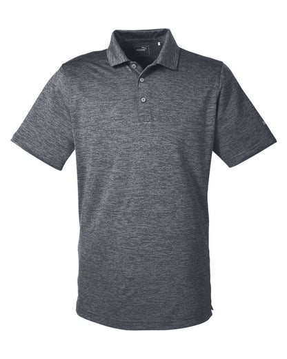 Puma Golf Men's Icon Heather Polo 596801 #color_Puma Black
