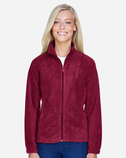 Harriton Women's Full-Zip Fleece M990W #colormdl_Wine