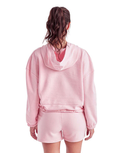 TriDri Women's Cropped Maria Hooded Sweatshirt TD085 #colormdl_Light Pink