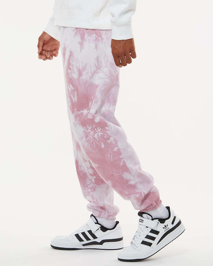 Dyenomite Dream Tie-Dyed Sweatpants 973VR #colormdl_Rose Crystal