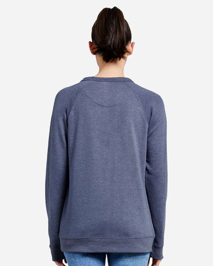 Lane Seven Unisex French Terry Crewneck Sweatshirt LS13004 #colormdl_Heather Denim
