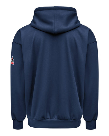 Bulwark Full-Zip Fleece Hooded Sweatshirt - Tall Sizes SMZ8T #color_Navy