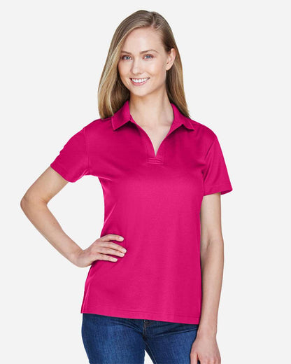 Devon & Jones Women's CrownLux Performance® Plaited Polo DG20W #colormdl_Crown Raspberry
