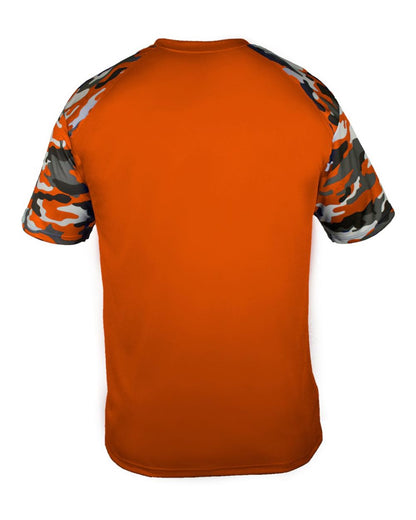 Badger Camo Sport T-Shirt 4141 #color_Burnt Orange/ Burnt Orange Camo