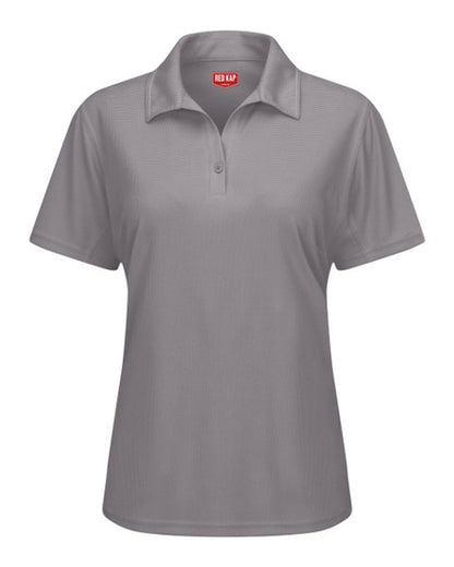 Red Kap Women's Performance Knit® Flex Series Pro Polo SK91 #color_Grey