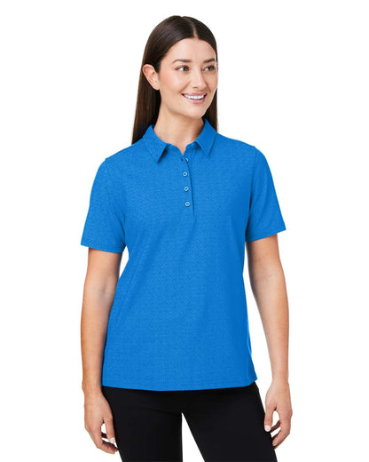 Devon & Jones Women's Crownlux Performance® Geo Polo DG101W #colormdl_French Blue/ CR Blue