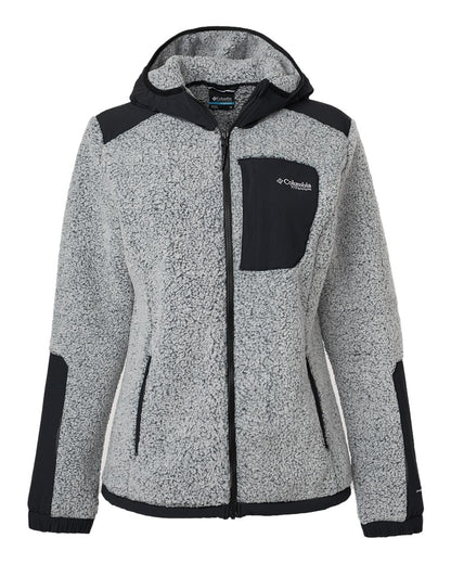 Columbia Women's Arctic Crest™ Sherpa Full-Zip Jacket 208903 #color_White/ Black