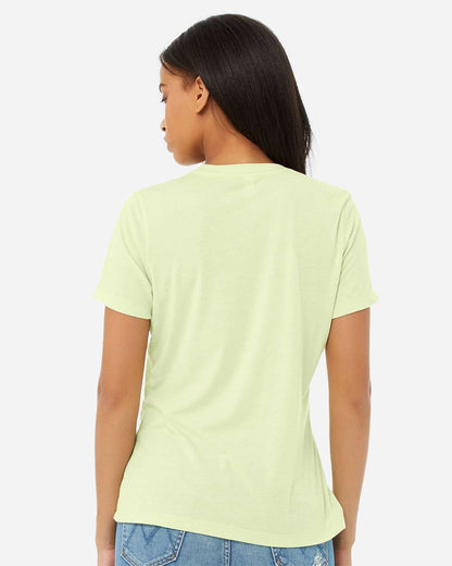 BELLA + CANVAS Women’s Relaxed Fit Triblend Tee 6413 #colormdl_Spring Green Triblend
