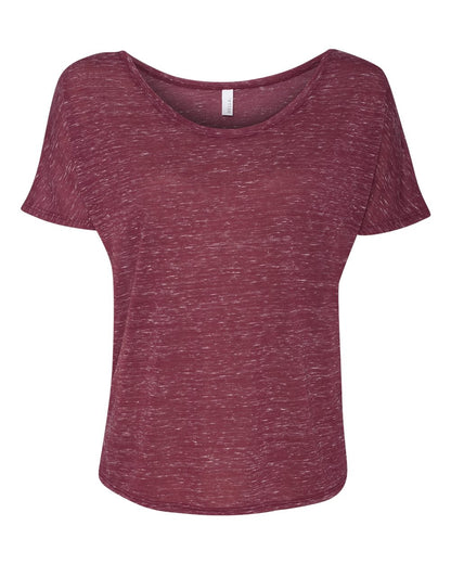 BELLA + CANVAS Women’s Slouchy Tee 8816 #color_Maroon Marble