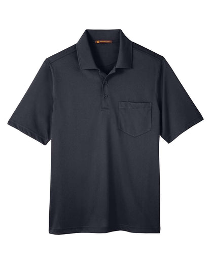 Harriton Men's Advantage Snag Protection Plus IL Pocket Polo M348P #color_Black