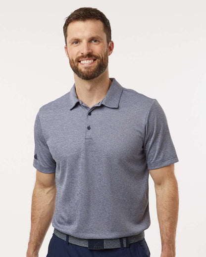 Adidas Men's Space Dyed Polo A591 #colormdl_Collegiate Navy Melange