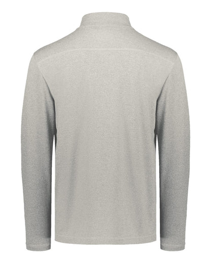 Holloway Unisex Eco Revive™ Ventura Soft Knit Quarter-Zip Pullover 223553 #color_Grey Heather
