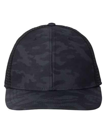 vineyard vines Performance Trucker Cap F001779 #color_Black Camo/ Black