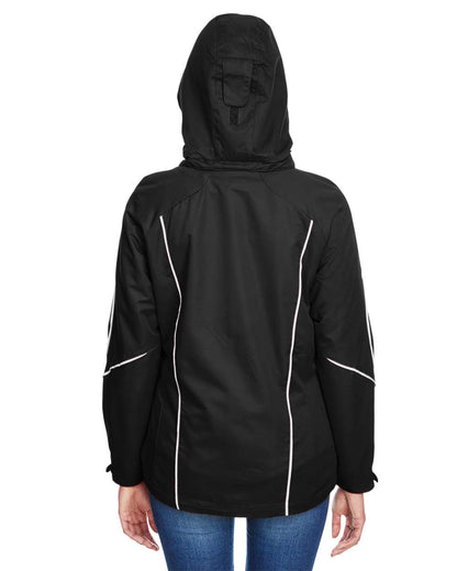 North End Women's Angle 3-in-1 Jacket with Bonded Fleece Liner 78196 #colormdl_Black