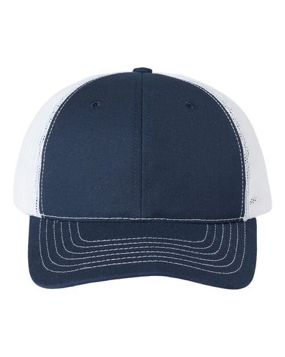 Classic Caps USA-Made Trucker Cap USA100 #color_Navy/ White