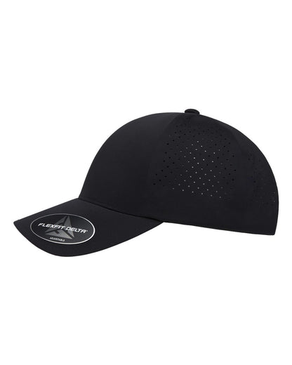 Flexfit Delta® Snapback Perforated Cap 180AP #color_Black