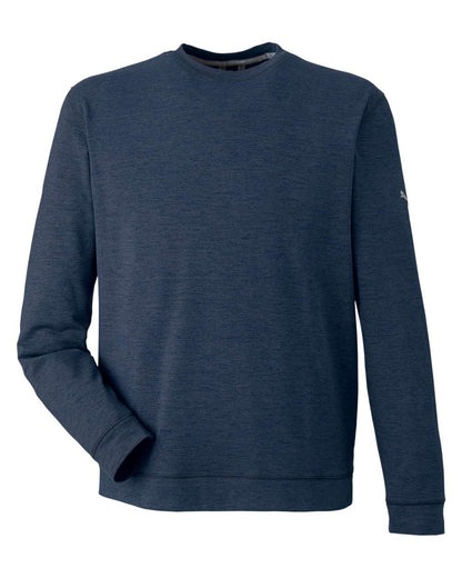 Puma Golf Men's Cloudspun Crewneck Sweatshirt 531279 #color_Navy Blazer