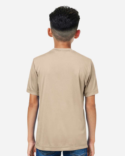 CORE365 Youth Capital Performance T-Shirt CE10Y #colormdl_Stone