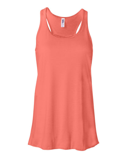 BELLA + CANVAS Women's Flowy Racerback Tank 8800 #color_Coral