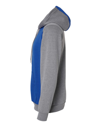 Augusta Sportswear Eco Revive™ Three-Season Triblend Fleece Hooded Sweatshirt 6865 #color_Royal/ Grey Heather